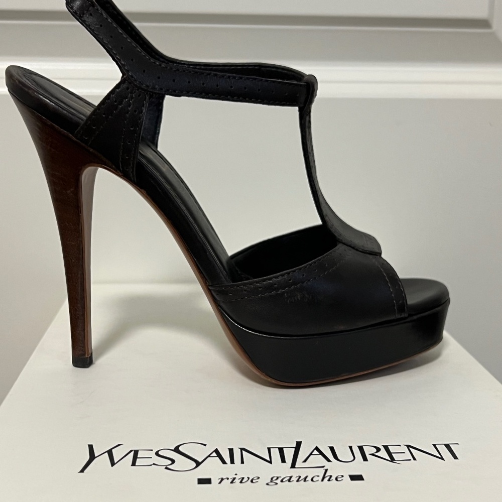 YSL 75 Tribute Platform Sandals